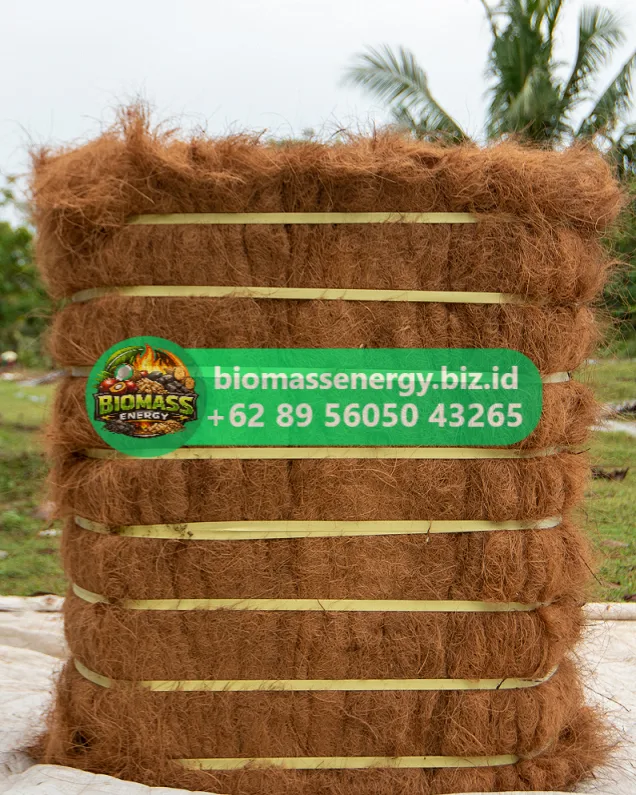 Coco Fiber Bale Stockpile View 1