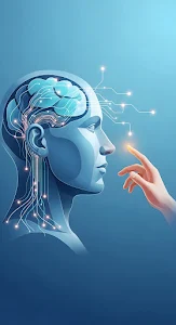 Artificial Intelligence Brain Circuitry Connection Concept