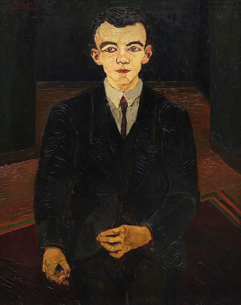 Junger Mann in dunklem Anzug 1926