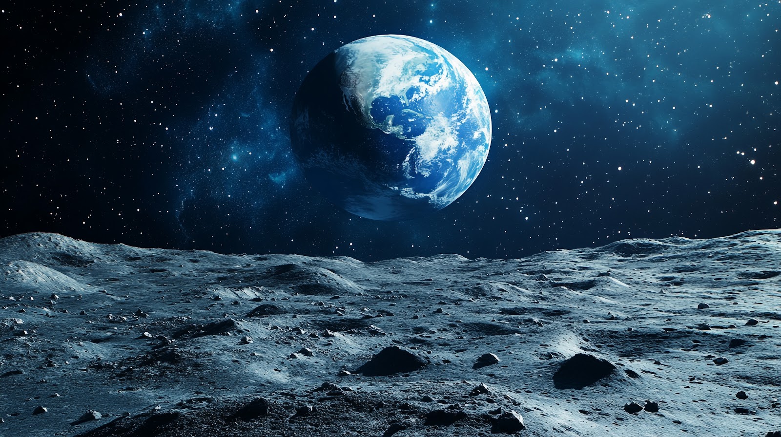 Earth From Moon Wallpaper