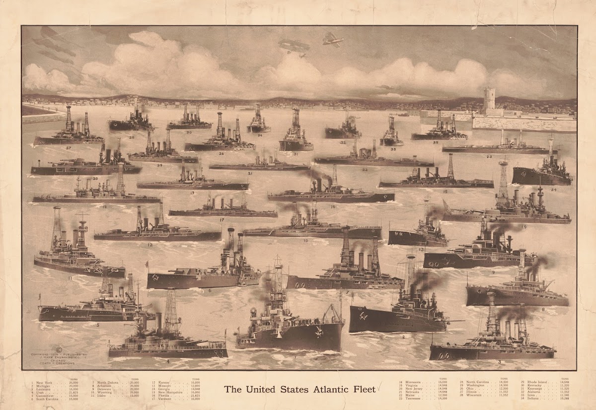 The United States Atlantic Fleet 1914