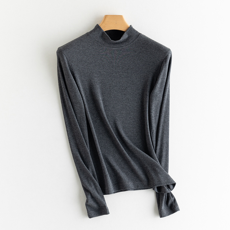 Women's Knitted Undershirt, Cashmere Blend, Various Collars