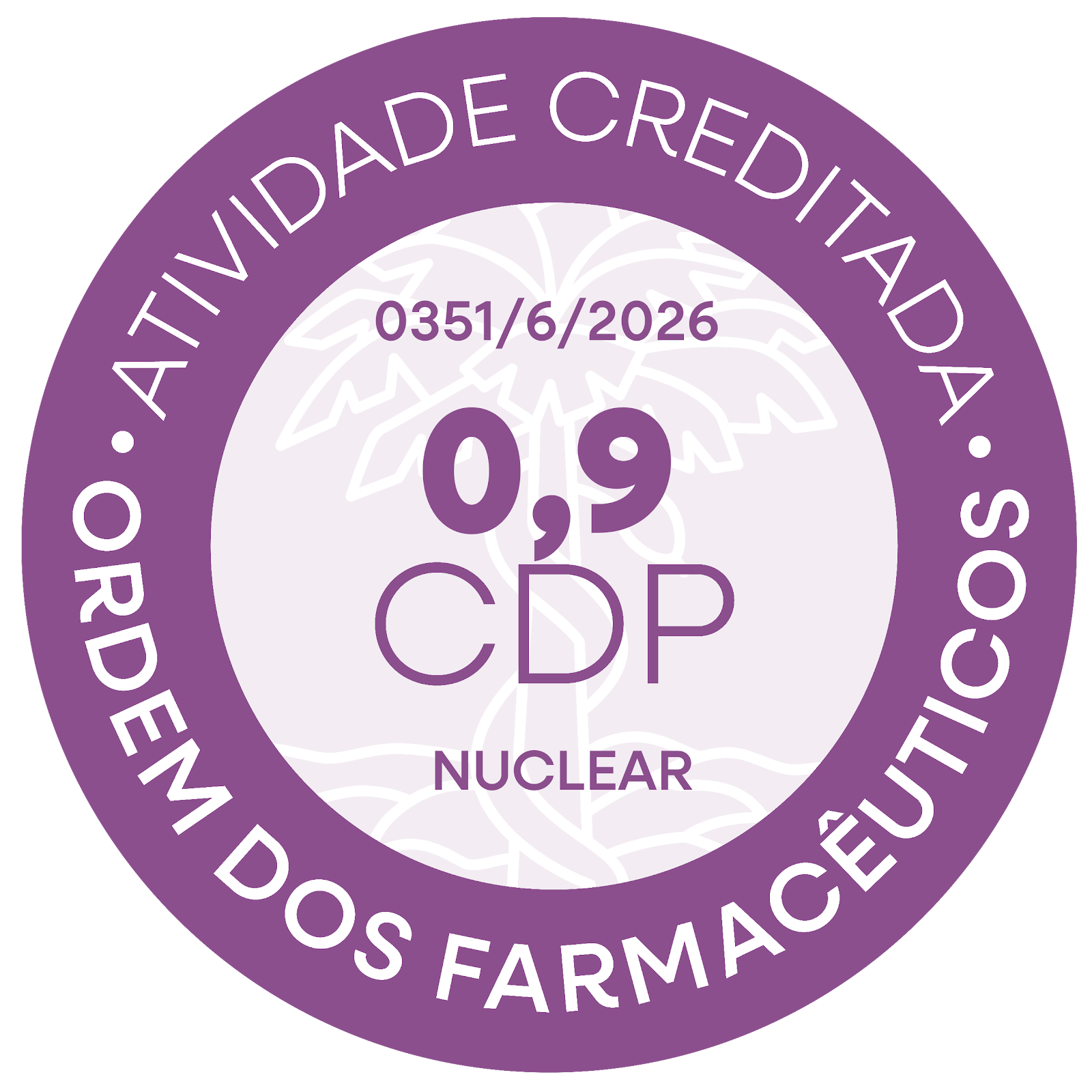 Atividade Creditada Ordem dos Farmacêuticos - 0,9 CDP