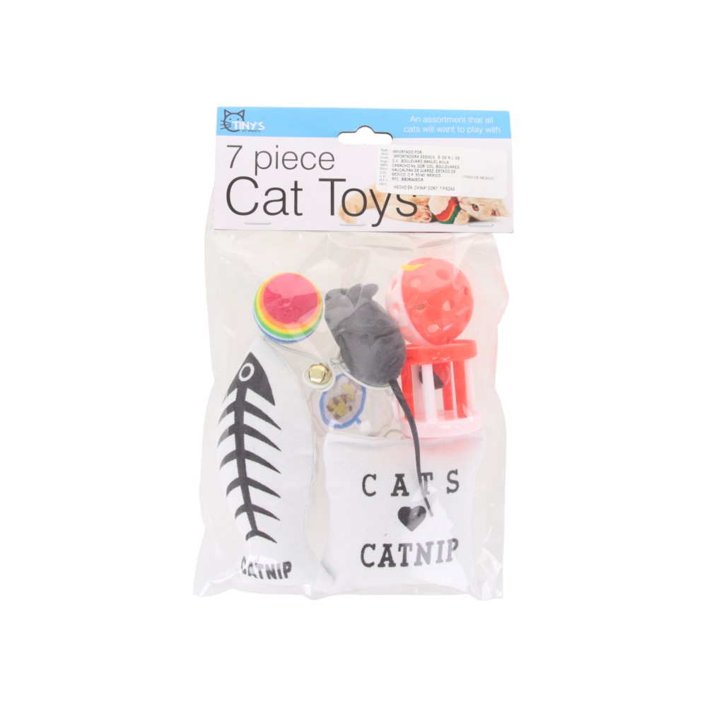 Juguetes para gato Tiny's™, 7 piezas