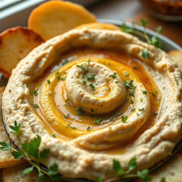 Wild Garlic Chickpea Hummus Recipe – Easy Creamy Dip for Any Occasion