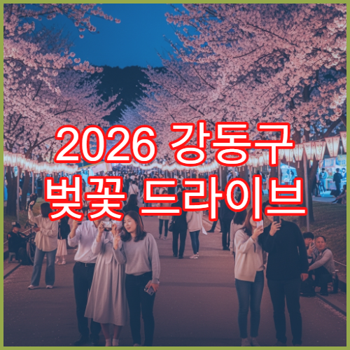 2026 강동구 벚꽃 드라이브 성내천→고덕천 초보 완벽 루트