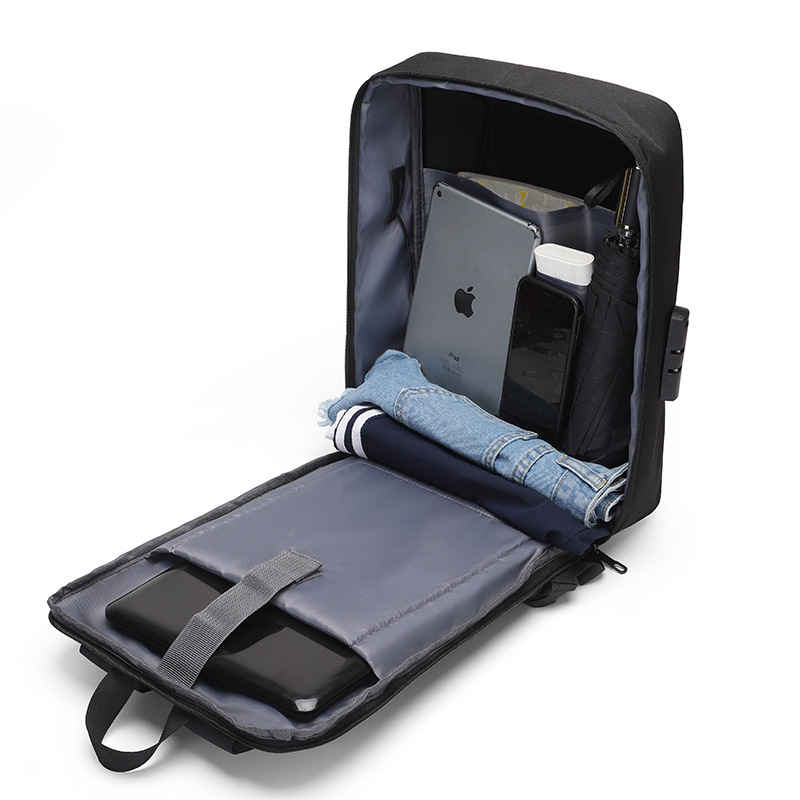 Business backpack with hard shell, 15.6 inches
