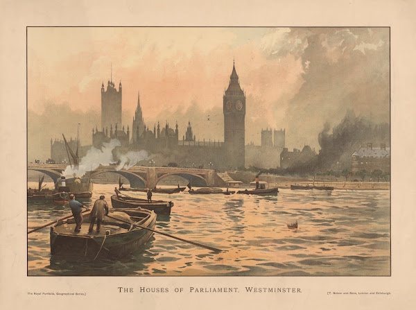 The Houses of Parliament Westminster 1907