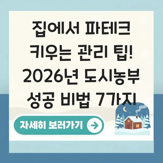 집에서 파테크 키우는 관리 팁