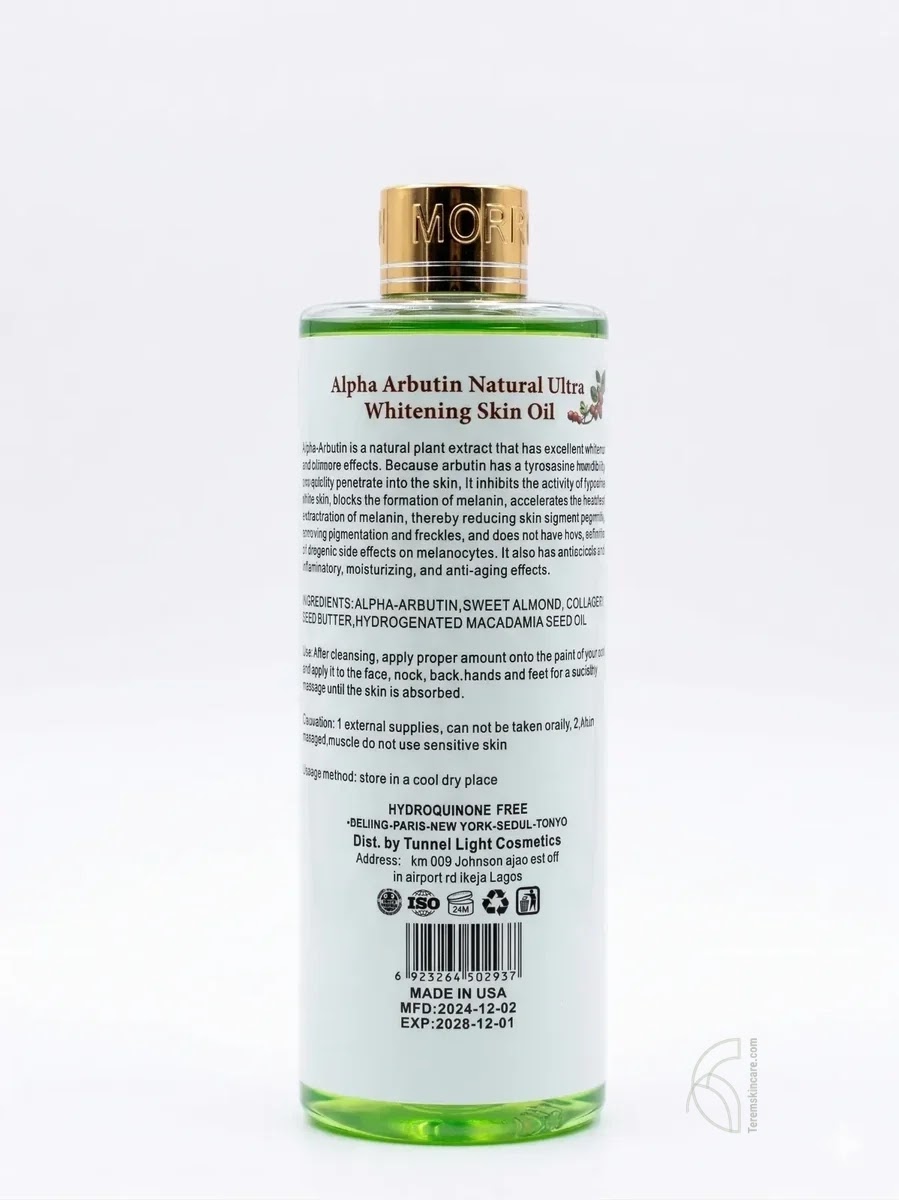 Morrocan Argan Alpha Arbutin Essential Oil 6in1