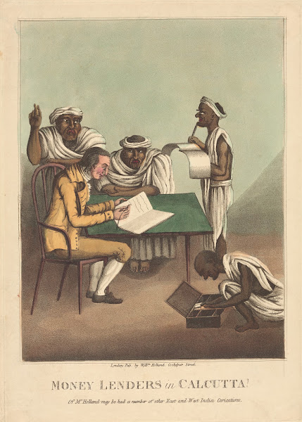 Money lenders in Calcutta 19th century