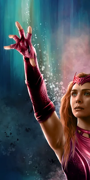 Marvel Cinematic Universe, Scarlet Witch, Elizabeth Olsen, Wanda Maximoff, Erik Lehnsherr Full HD iPhone Wallpaper Background