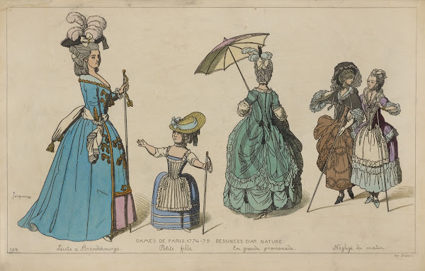 Dames de Paris 1774 79 Dessinees daprès nature 1869