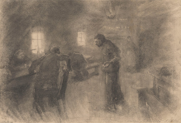 Scene at a pub 1888
