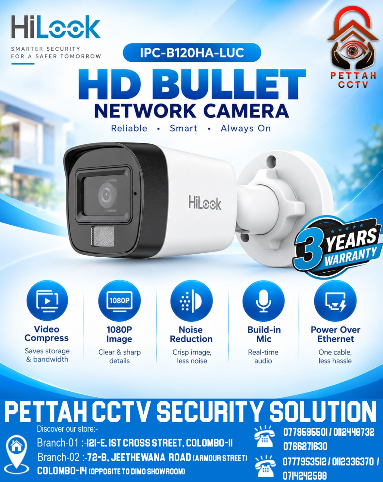 Pettah CCTV Security Solution — Smart security solutions for your home and business