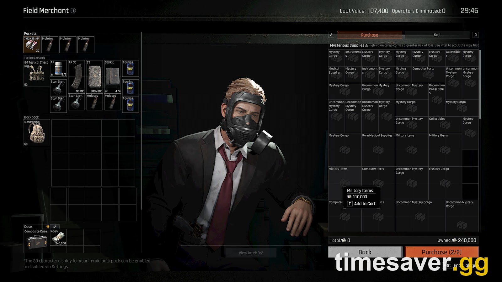 Arena Breakout: Infinite in-raid report and Merit Score interface — the reporting feature B.D.C. asks Operators to use against negative in-game behavior