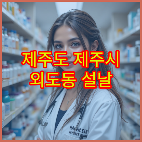 제주도 제주시 외도동 설날 연휴 기간 문 여는 당번 약국 안내