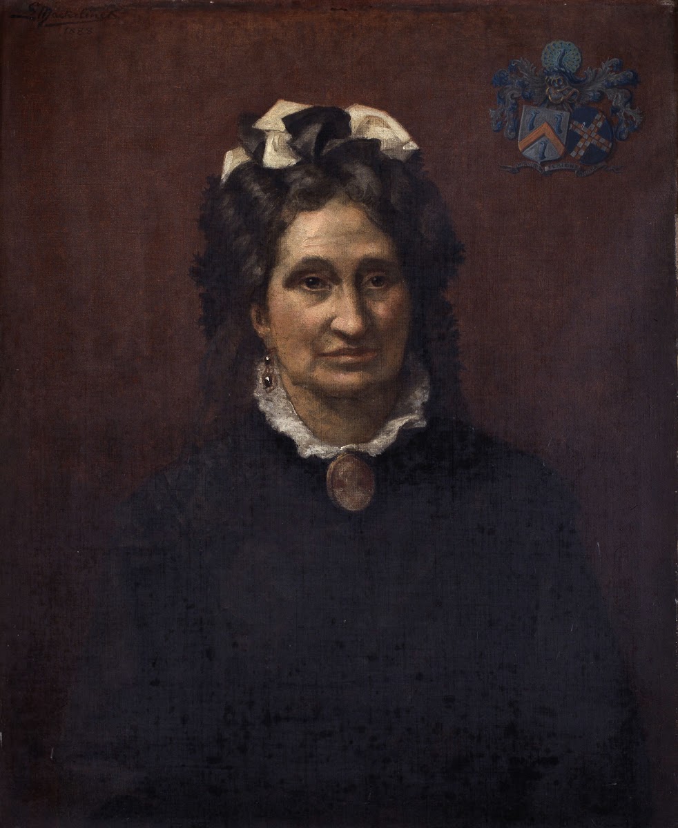 Portrait of Gabrielle Joséphine Van Huffel the Widow of Napoleon De Pauw 1888