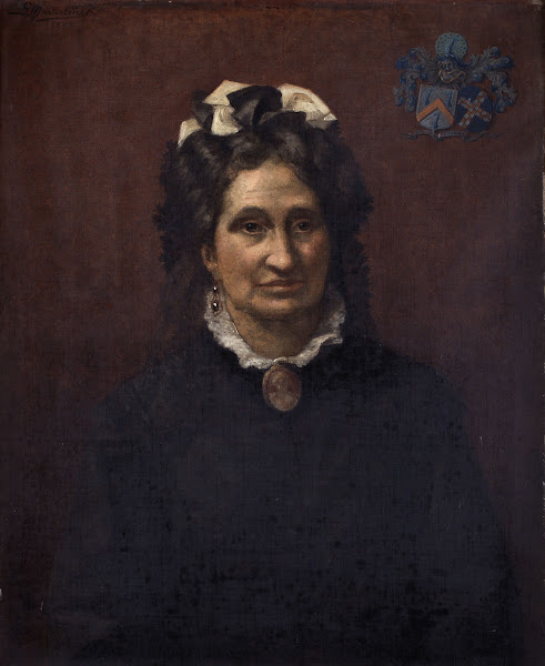 Portrait of Gabrielle Joséphine Van Huffel the Widow of Napoleon De Pauw 1888