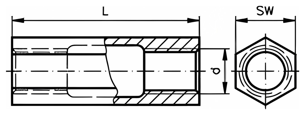 DIN 1478 - 80 – Technical drawing