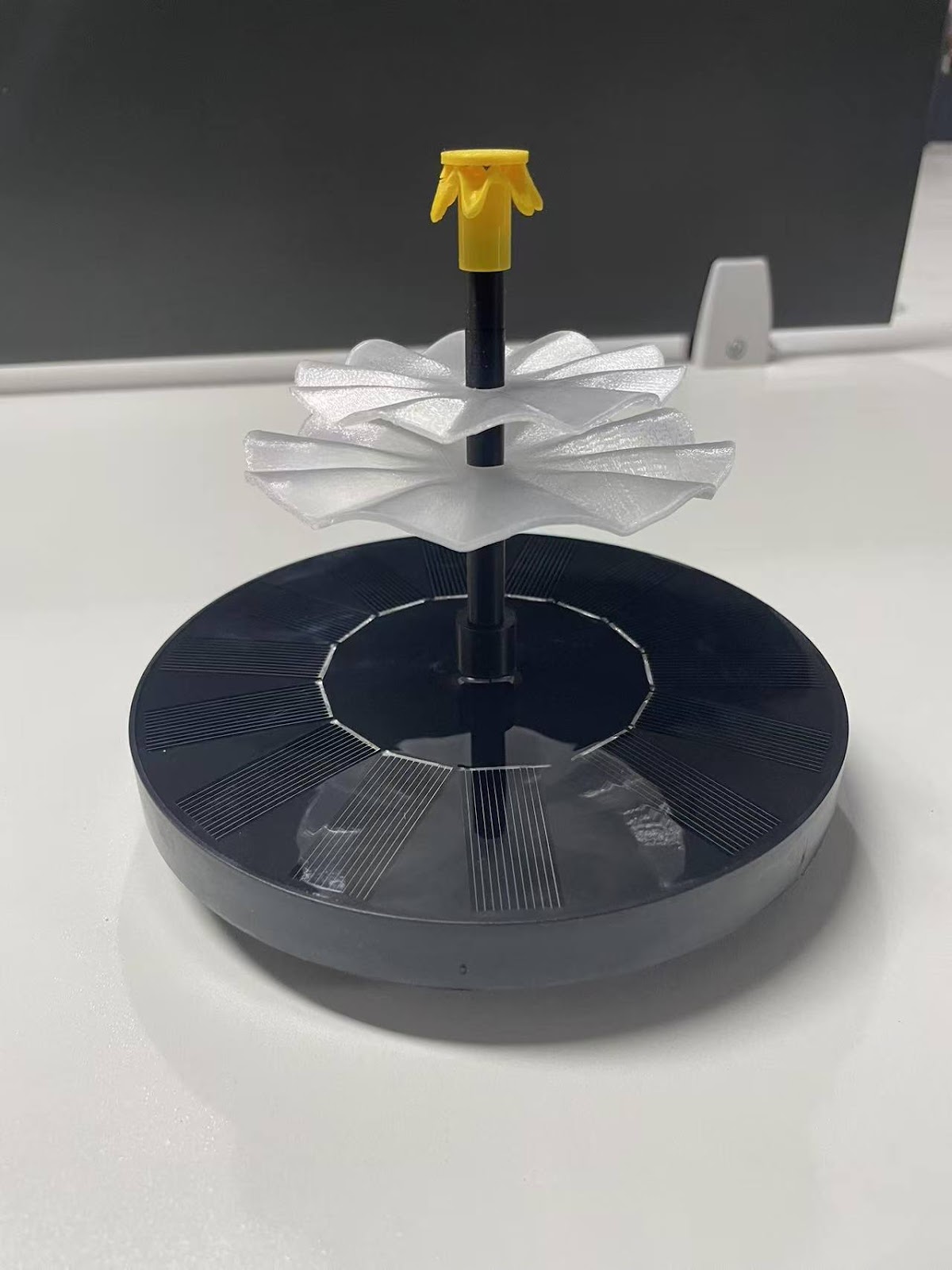 Solar-Powered Birdbath with Fountain Feature