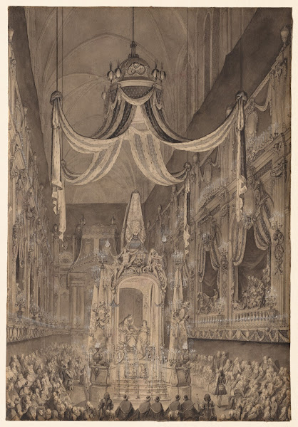 Funeral for Marie Thérèse of Spain Dauphine of France in the Church of Nôtre Dam