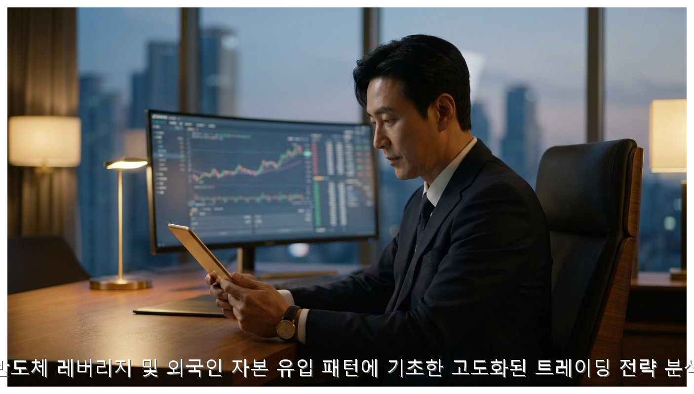 반도체 레버리지 및 외국인 자본 유입 패턴에 기초한 고도화된 트레이딩 전략 분석 핵심 안내 및 분석 인포그래픽 (2)