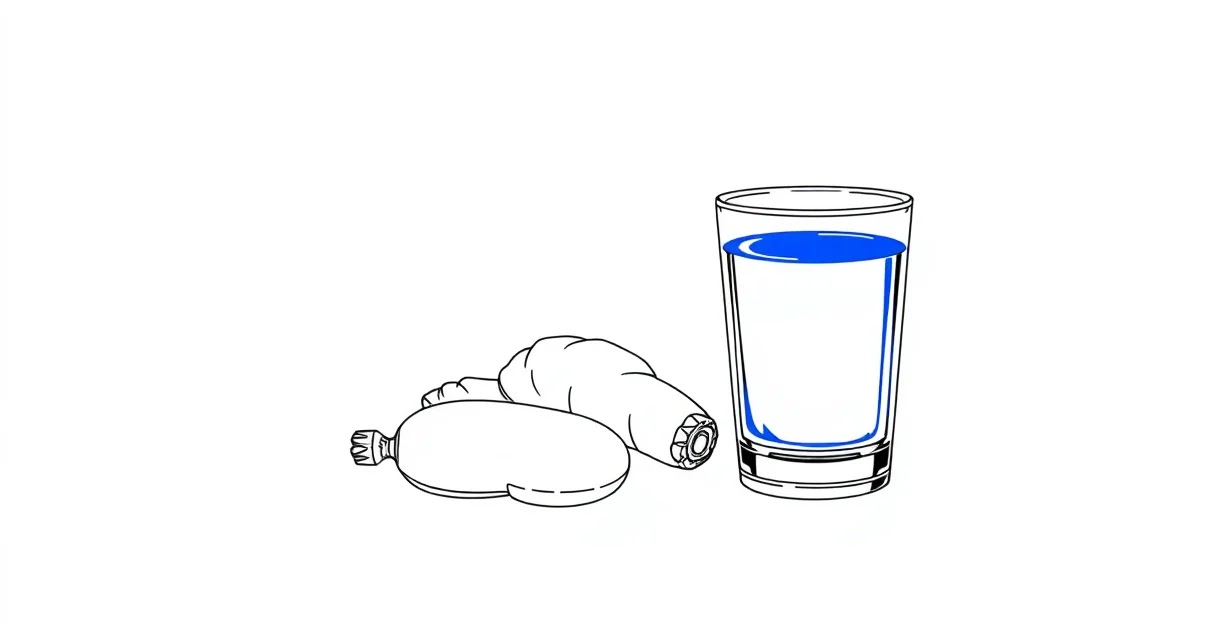 목이칼칼할때 완화 방법 생강과 물 이미지