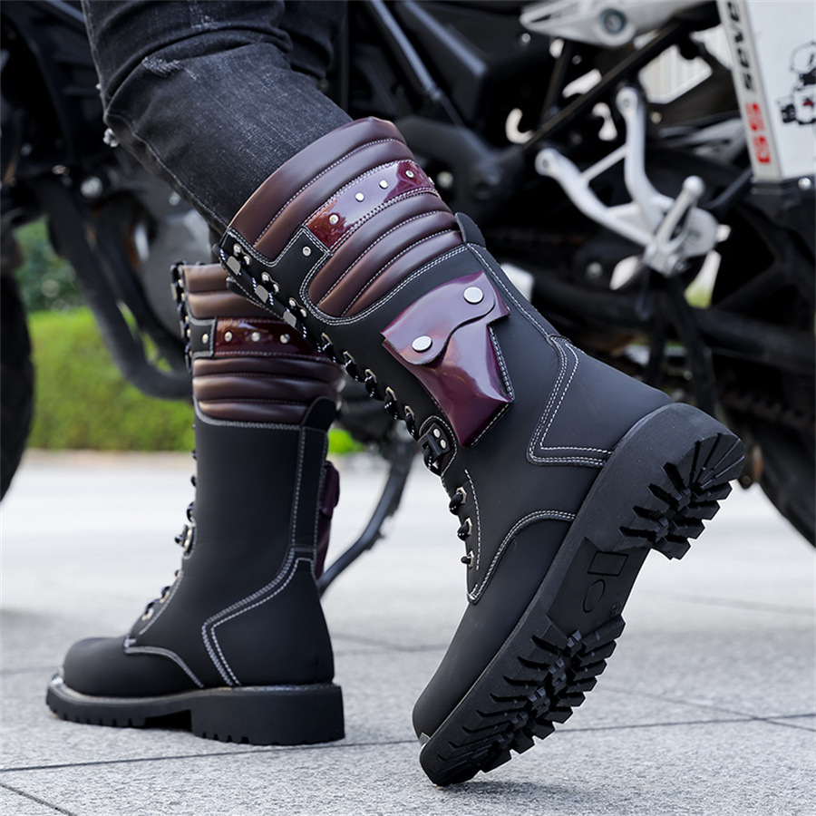 Robuste Herren-Stiefel mit hohem Schaft