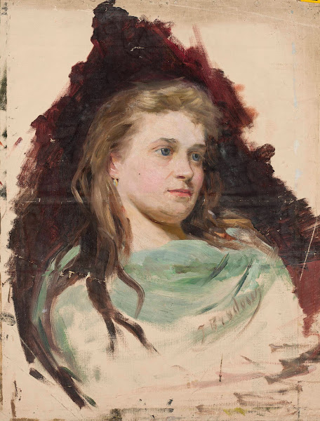 Portrait of a young woman sketch