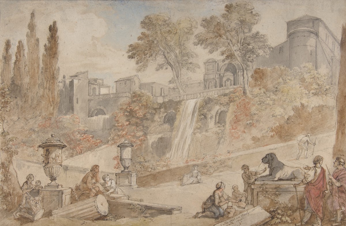 Gardens of the Villa dEste at Tivoli 1760