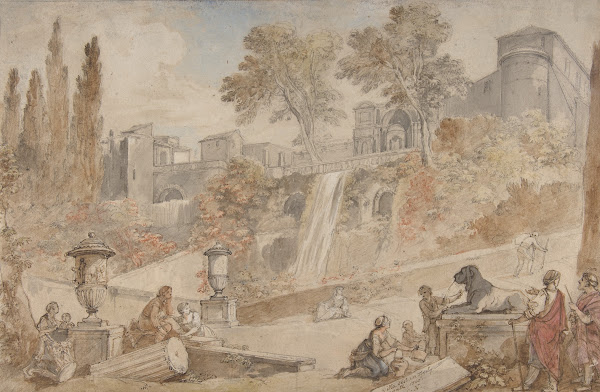 Gardens of the Villa dEste at Tivoli 1760