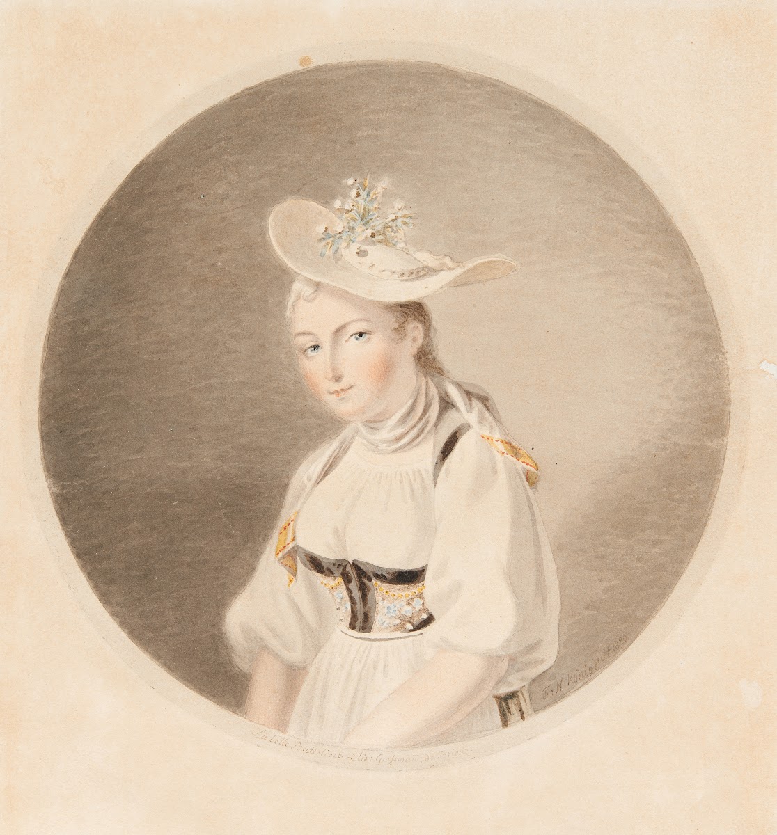 La belle Batteliere Elis Grossmann de Brienz 1820