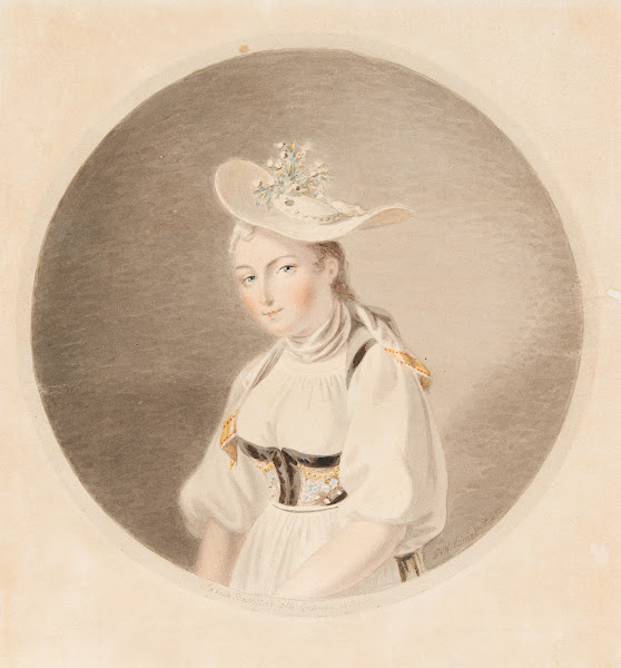 La belle Batteliere Elis Grossmann de Brienz 1820