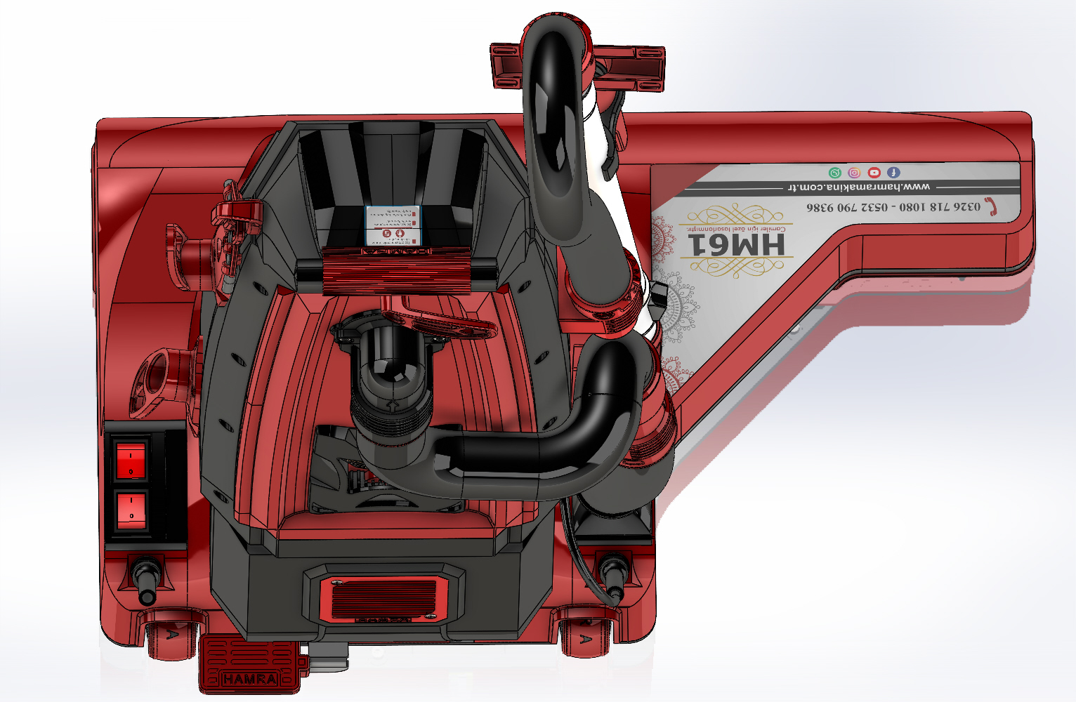 Hamra HM-61 tampak atas