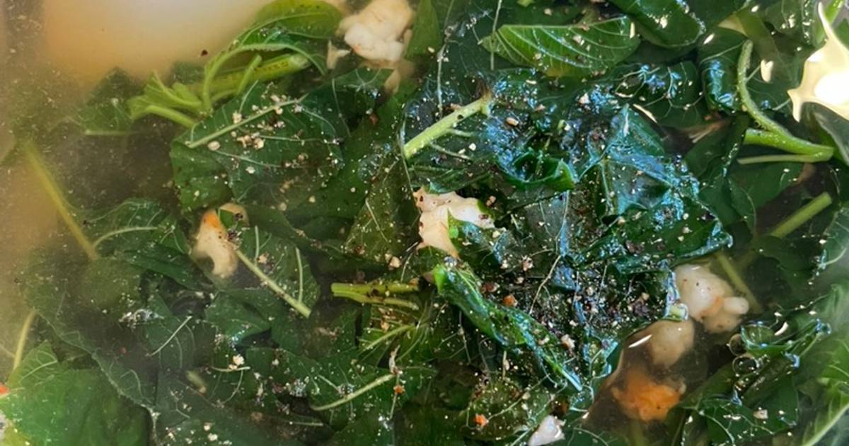 Canh rau dền nấu tôm
