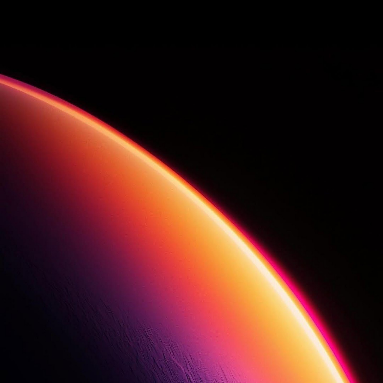 Download Abstract Glowing Planet Horizon Full HD iPhone