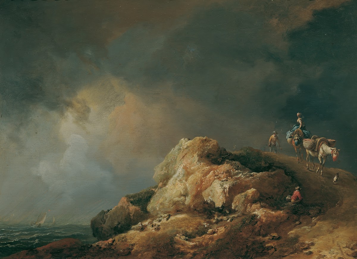 Küstenlandschaft mit Saumtieren 1771
