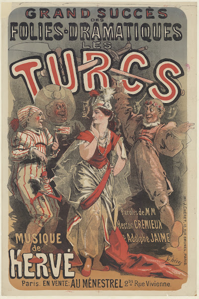 Théâtre des Folies dramatiques Les Turcs Musique de Hervé 1869