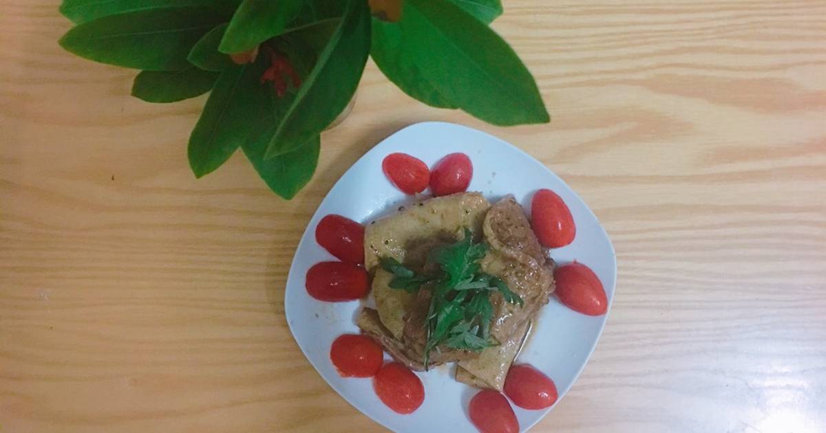Váng đậu rim tiêu