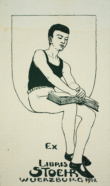 Book plate of Stoehr Wuerzburg 1902
