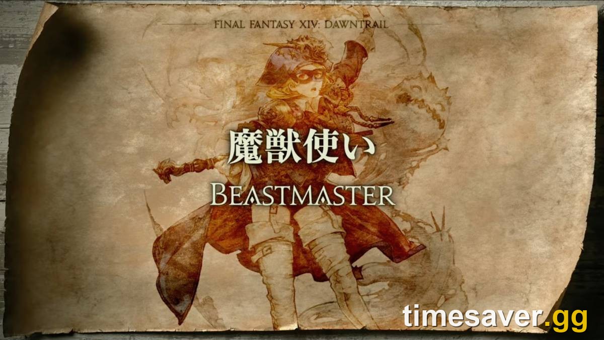 FFXIV Beastmaster limited job reveal art, added in Patch 7.56