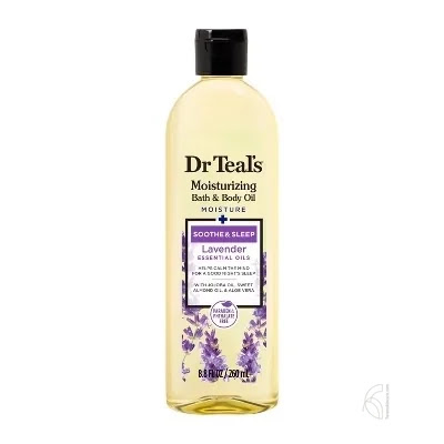 Dr Teal’s Soothe & Sleep Lavender Moisturizing Bath And Body Oil 8.8Oz