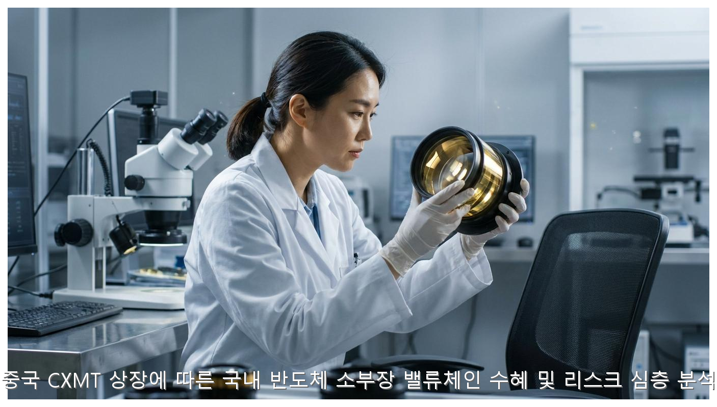 중국 CXMT 상장에 따른 국내 반도체 소부장 밸류체인 수혜 및 리스크 심층 분석 핵심 안내 및 분석 인포그래픽 (5)