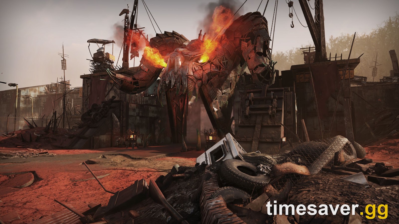 Fallout 76 fire and combat action in the wasteland