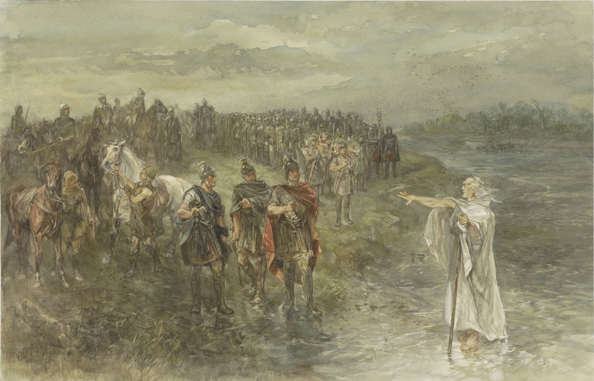 De Romeinse veldheer Drusus en de Germaanse wichelaar 1890