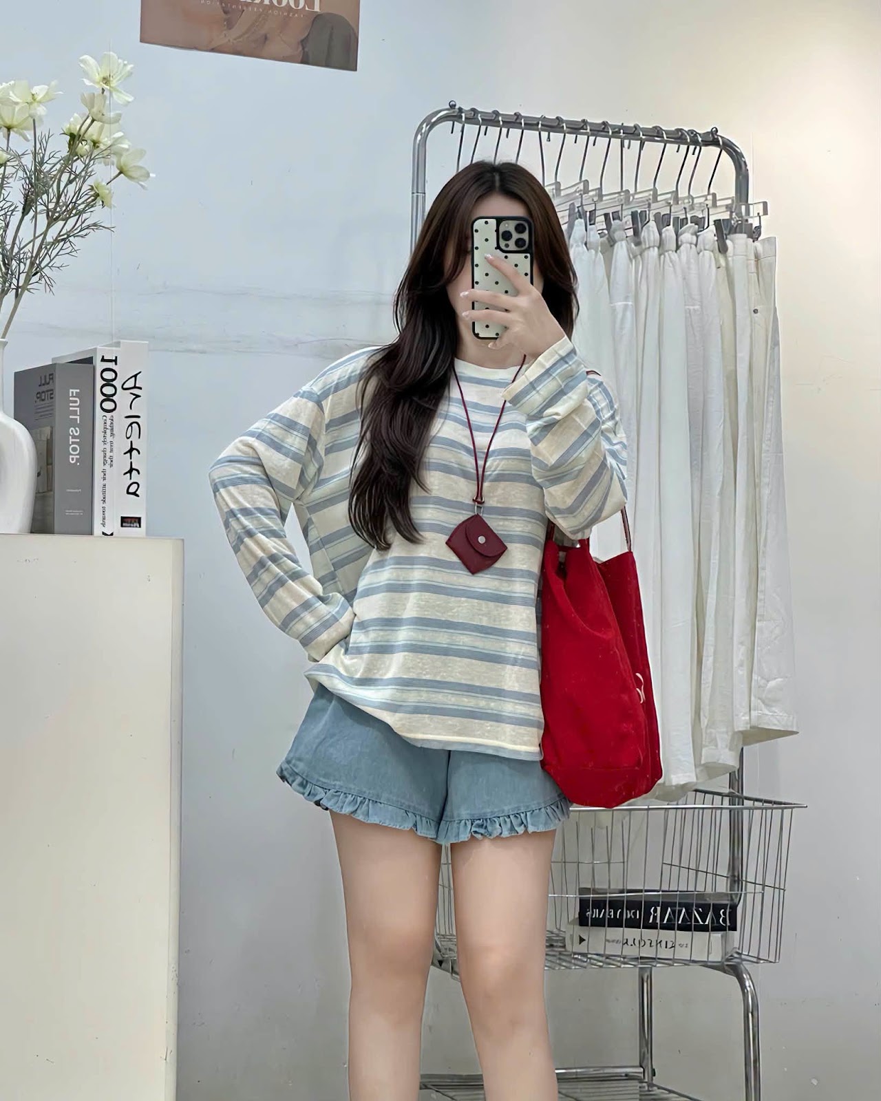 Áo thun dài tay kẻ ngang XONXEN SHOP 11318