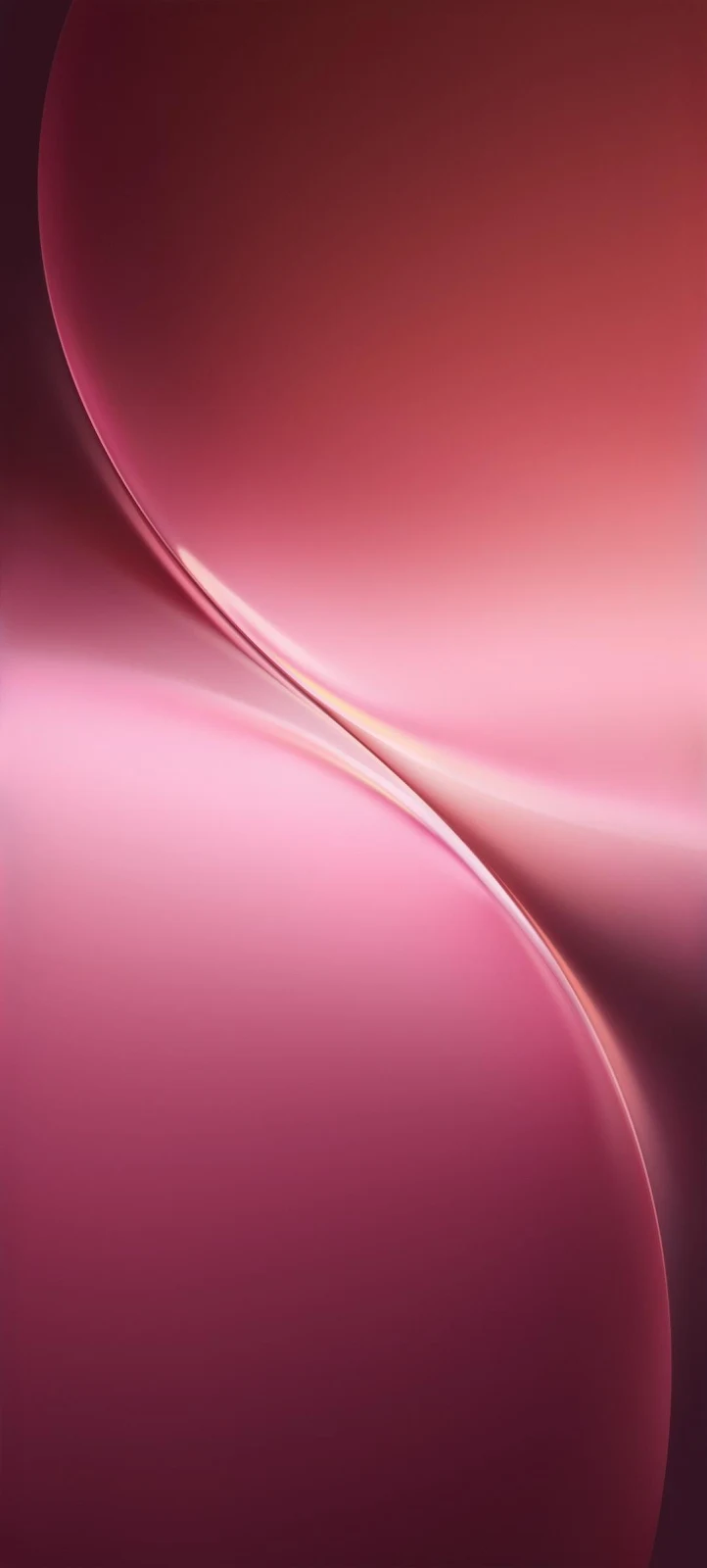 Abstract Pink Silk Waves - Digital Abstract Full HD iPhone Wallpaper (1080x2392)