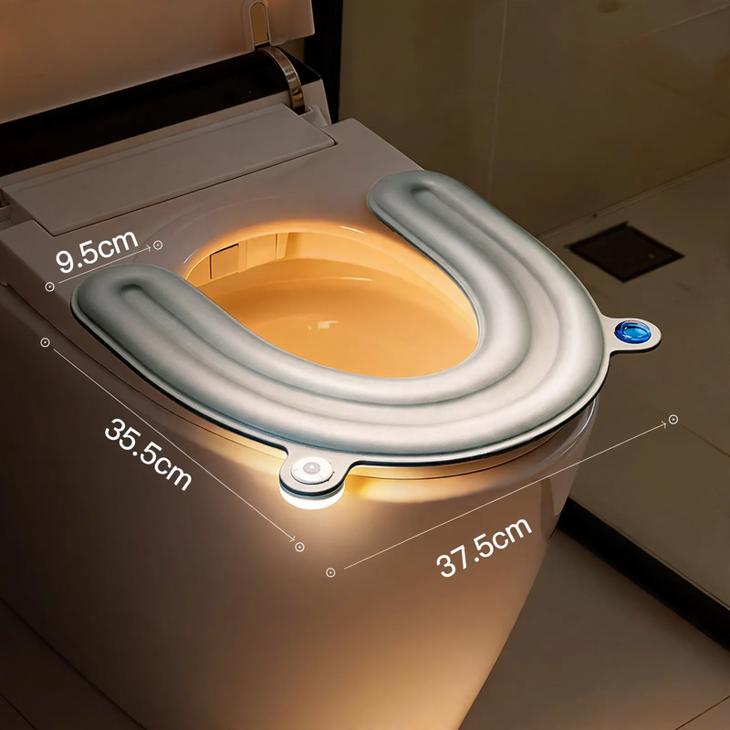 Toilet seat with sensor night light and scent function