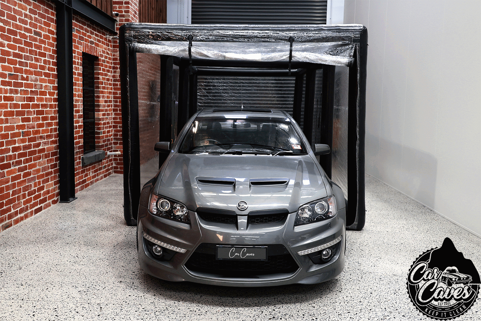 Air Pole Car Cave — inflatable pole enclosure system